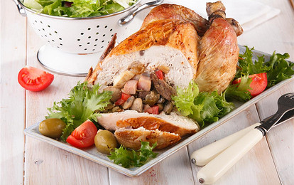 Фаршированная курица