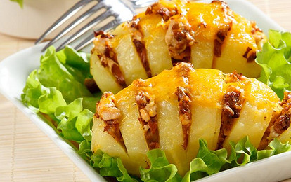 Картошка с начинкой из грибов