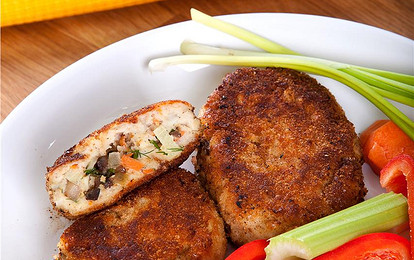 Рыбные зразы с грибной начинкой