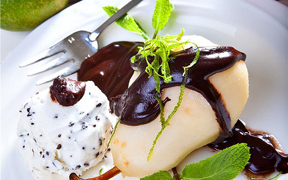 Груши с шоколадом