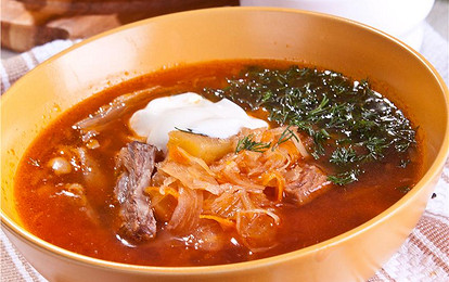 Княжеские щи из квашеной капусты