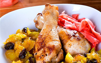 Куриные голени с чатни 