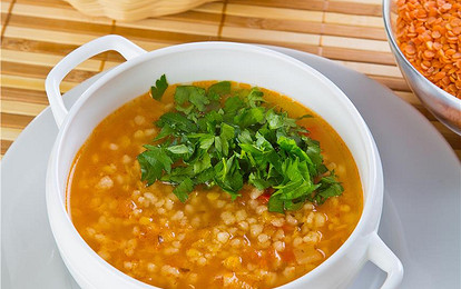 Томатный суп с кускусом