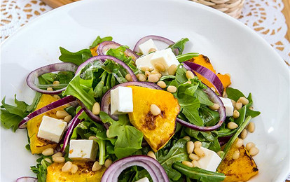 Салат из печеной тыквы