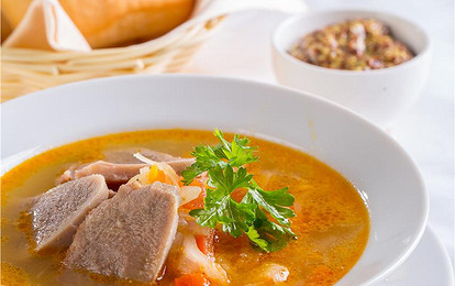 Щи с языком