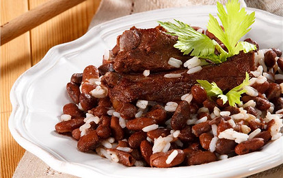 Мясное рагу с фасолью