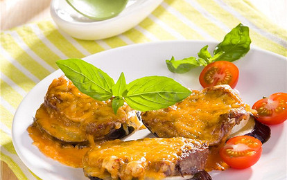 Мясо на баклажане