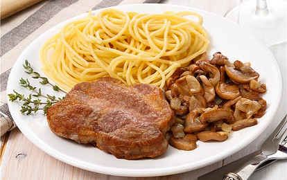 Свинина с грибами