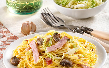 Спагетти с грибами