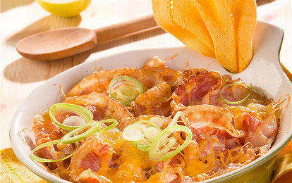 Запеканка из картофеля с яблоками