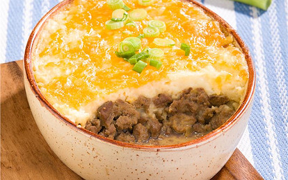 Картофельная запеканка с печенкой