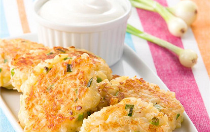 Рисовые оладьи с сыром