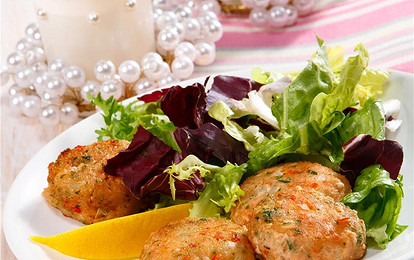 Лепешки из креветок с перцем чили