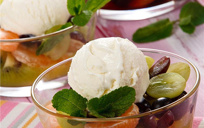 Пломбир с фруктами