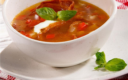 Картофельный суп с беконом