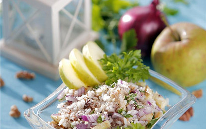 Салат с запеченной рыбой