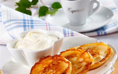 Сырники с бананом и курагой