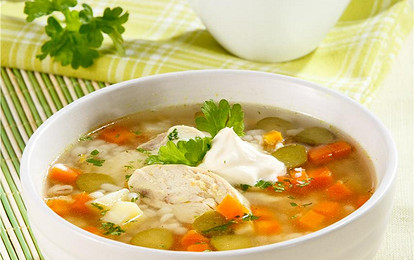 Рассольник с курицей