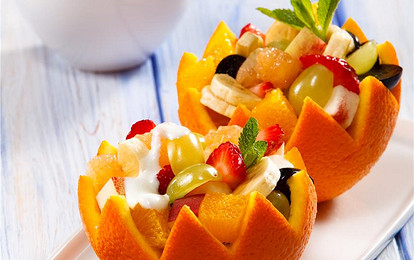 Салат “Фруктовые корзиночки”
