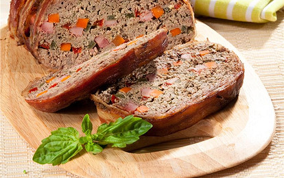 Мясной хлеб со сладким перцем