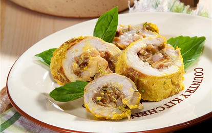 Рулетики из свинины с белыми грибами