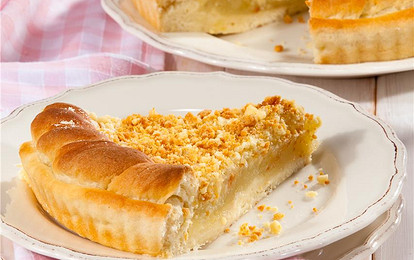 Дрожжевой пирог с посыпкой