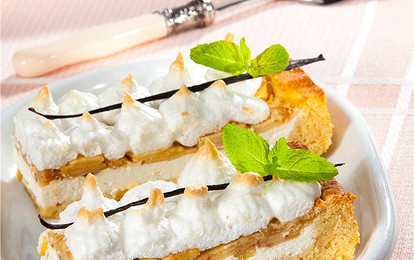 Творожно-яблочный пирог