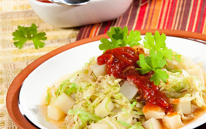 Капуста в соусе карри