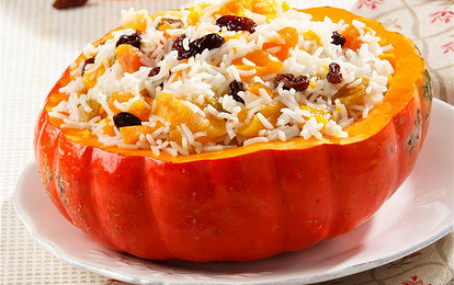 Рисовая каша в тыкве