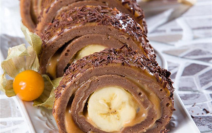 Рулет с бананом