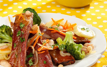 Тушеные свиные ребрышки