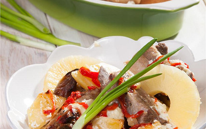 Тушеные свиные ребрышки