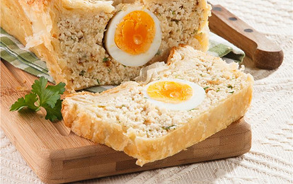 “Хлеб” из курицы с необычной начинкой