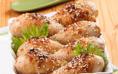 Куриные голени из духовки с имбирем и медом