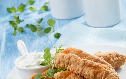 Жареное филе судака