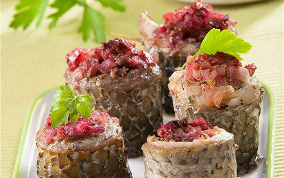 Рулетики из рыбы