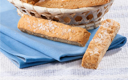 Пикантное печенье с арахисом и морской солью