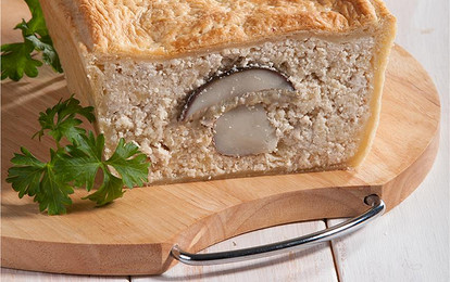 Воздушное суфле запеченное с белыми грибами