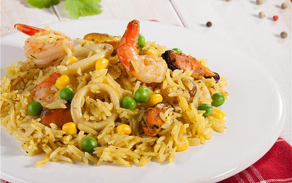 Паэлья с морепродуктами