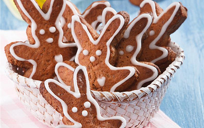 Праздничные зайцы из пряничного теста