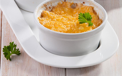 Рыбный жюльен с грибами и сыром