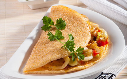 Омлет с кальмарами 