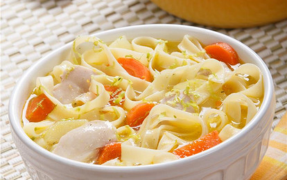 Домашняя лапша с курицей