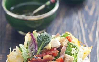 Сырные корзиночки с салатом