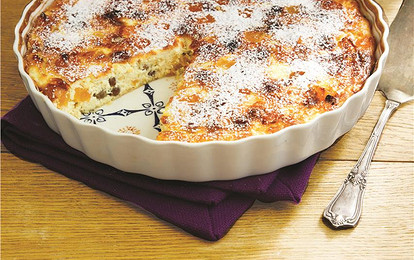 Запеканка с курагой и изюмом