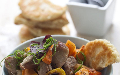 Рагу по-ирландски из говядины со сливами