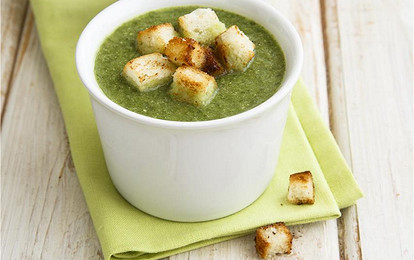 Суп-пюре с гренками