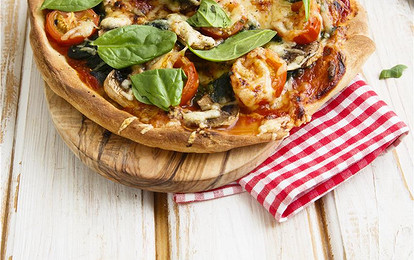 Зеленая пицца