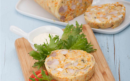 Яичное полено с индейкой