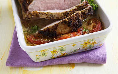 Свинина на помидорах